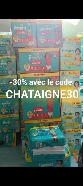 Couches Pampers toutes variétés