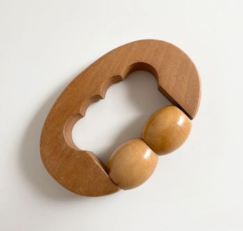 Mini rouleau massage en bois