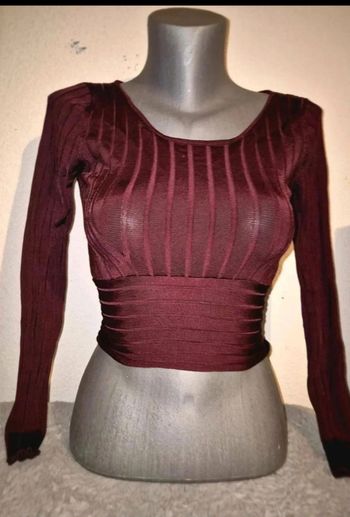 Pull manche  longue mauve  Zara