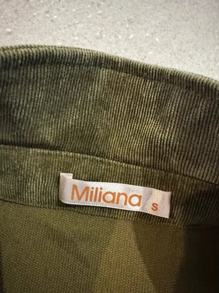 Veste chemise verte oversize Miliana taille S, très bon état - photo numéro 2