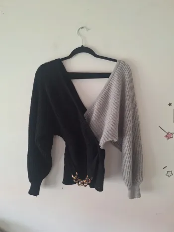 Pull bicolore