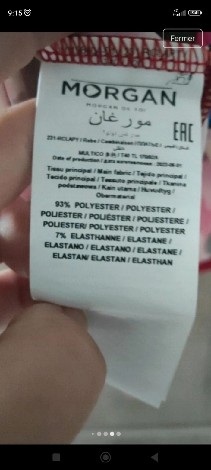 Robe Morgan Neuve avec étiquette imprimé fleuri 40 - photo numéro 6