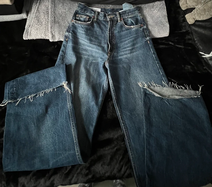 Jeans Zara bleu foncé - photo numéro 2