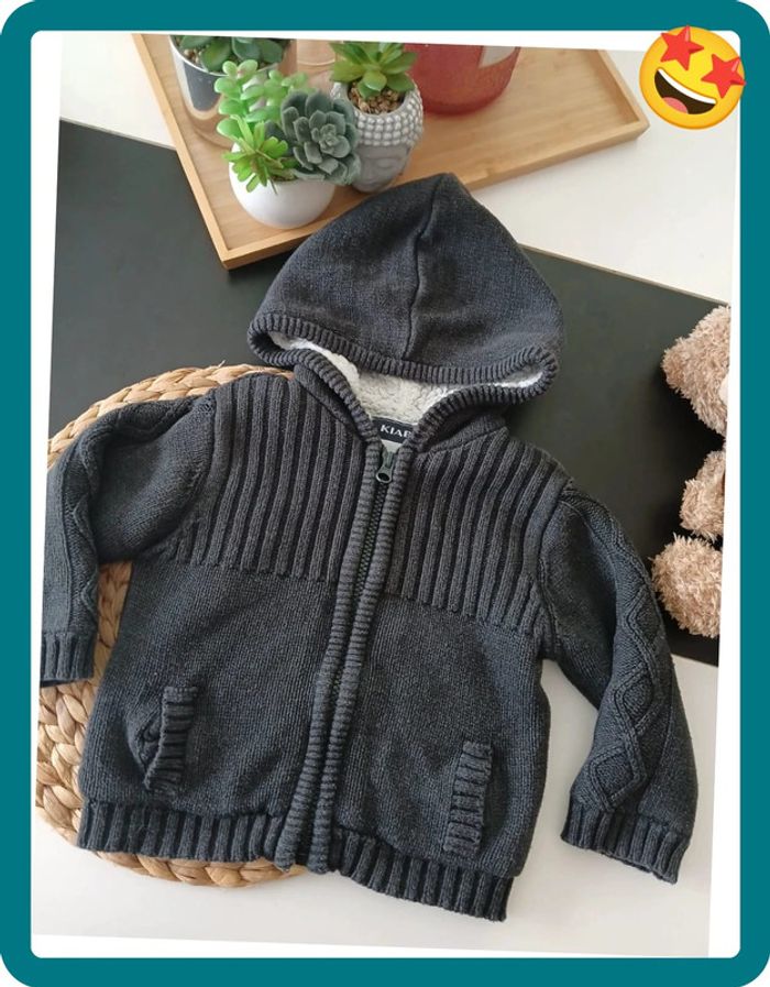 Veste à capuche en laine polaire garçon Taille 18 mois🌿🦊 - photo numéro 2