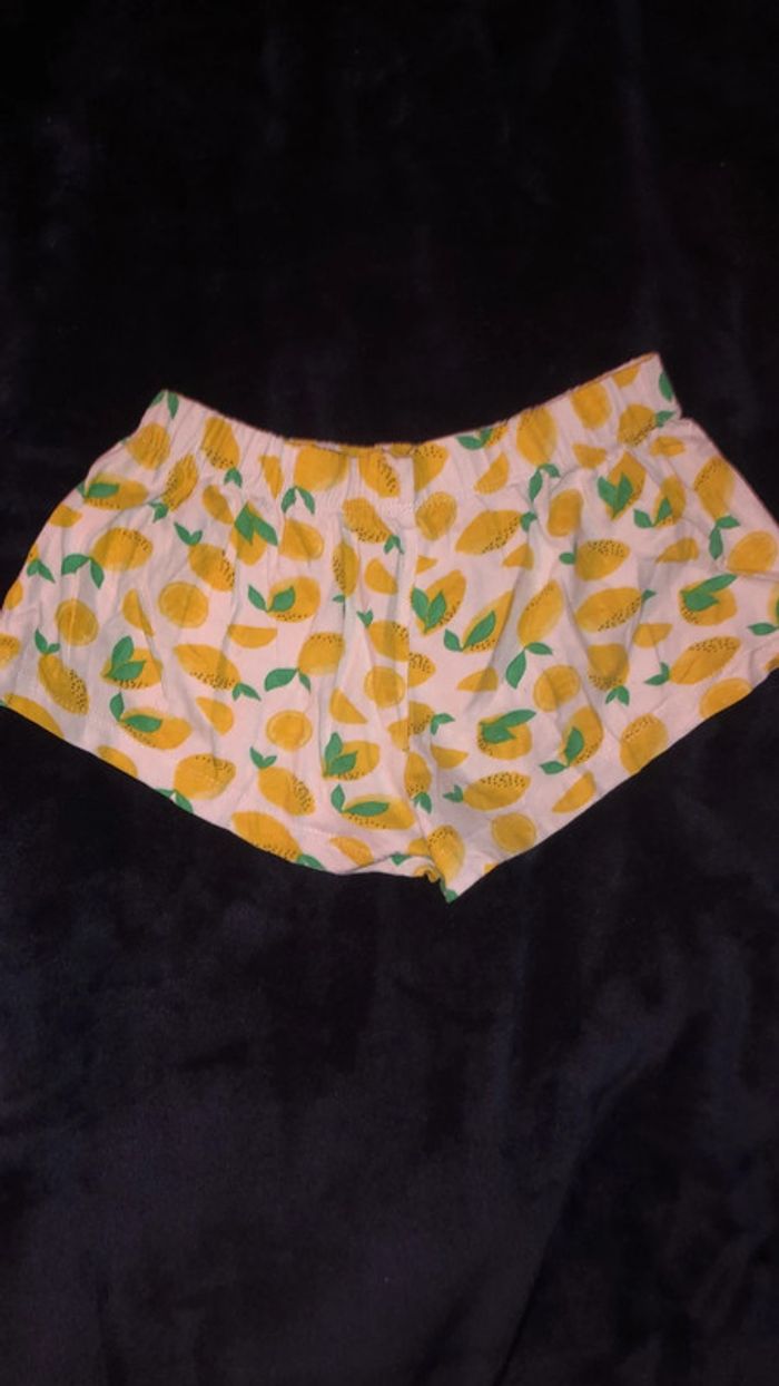 Mini-short citrons fille 10-12 ans - photo numéro 2