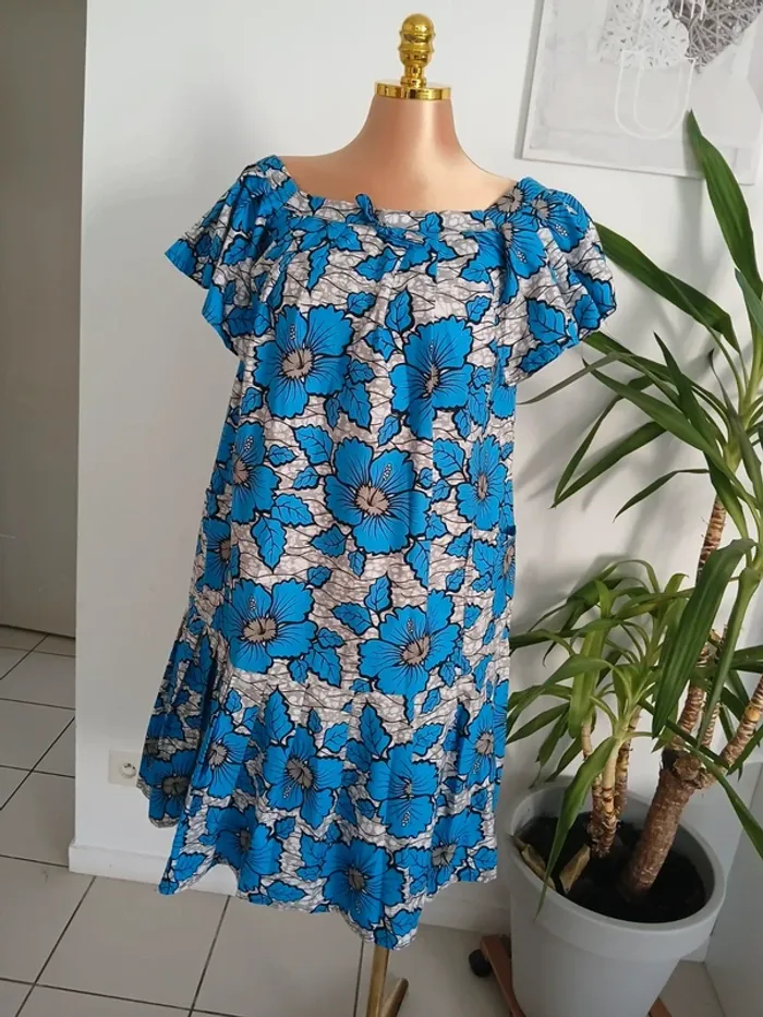 Robe courte d'été à motifs🌿💝 - photo numéro 3