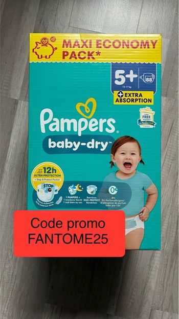 Pampers baby dry taille 5+
