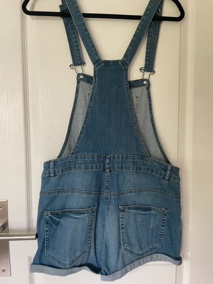 Salopette short en jean Camaïeu - photo numéro 3