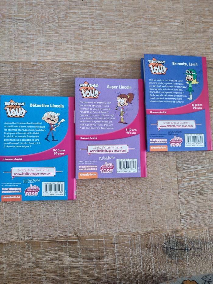 3 livre romans pour enfants
Bienvenue chez les Loud
Neufs - photo numéro 2