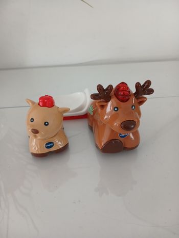 Duo VTech Tut Tut Animo – Caramel le Renne de Noël + Bébé Mitaine