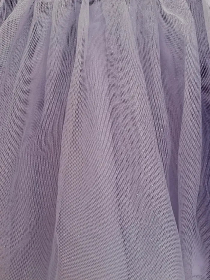 Jupe violette parme lilas pailleté H&M taille 9 a 10 ans - photo numéro 5