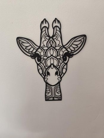 Décoration Murale Tête de Girafe