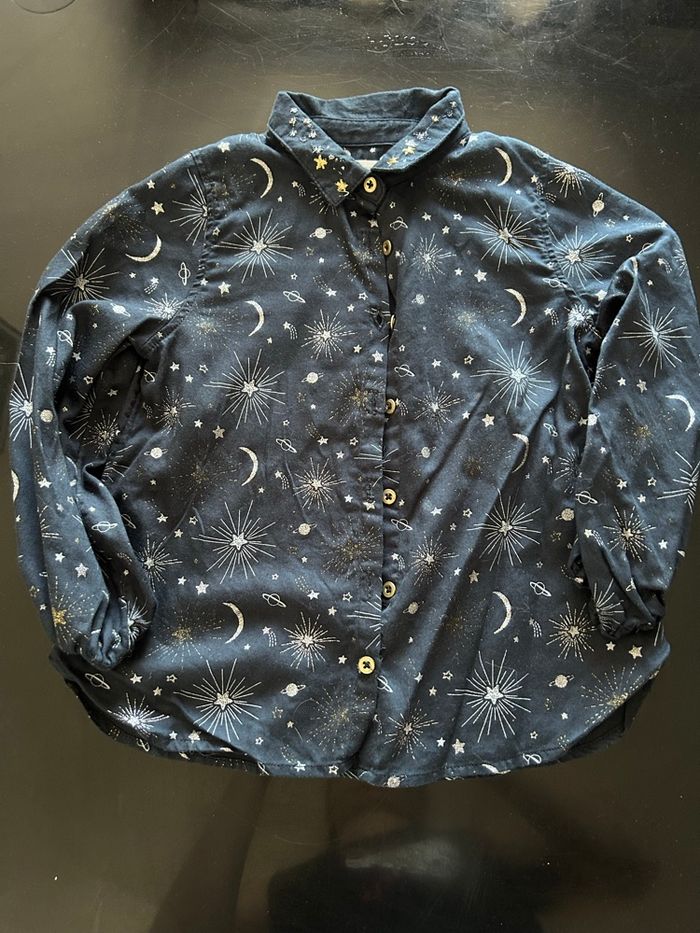Chemise lunes et étoiles  4 ans