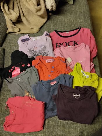 Lot 10 hauts manches longues