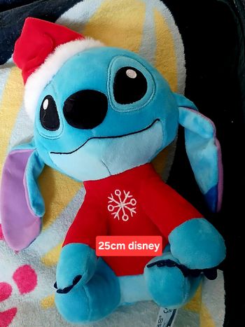 Peluche stitch bonnet de Noël 25cm
