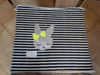 Tissu panneau lapin jersey de coton