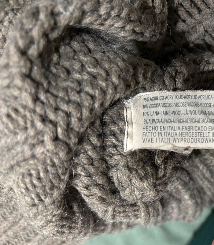 Pull long chaud laine gris taille M - photo numéro 7