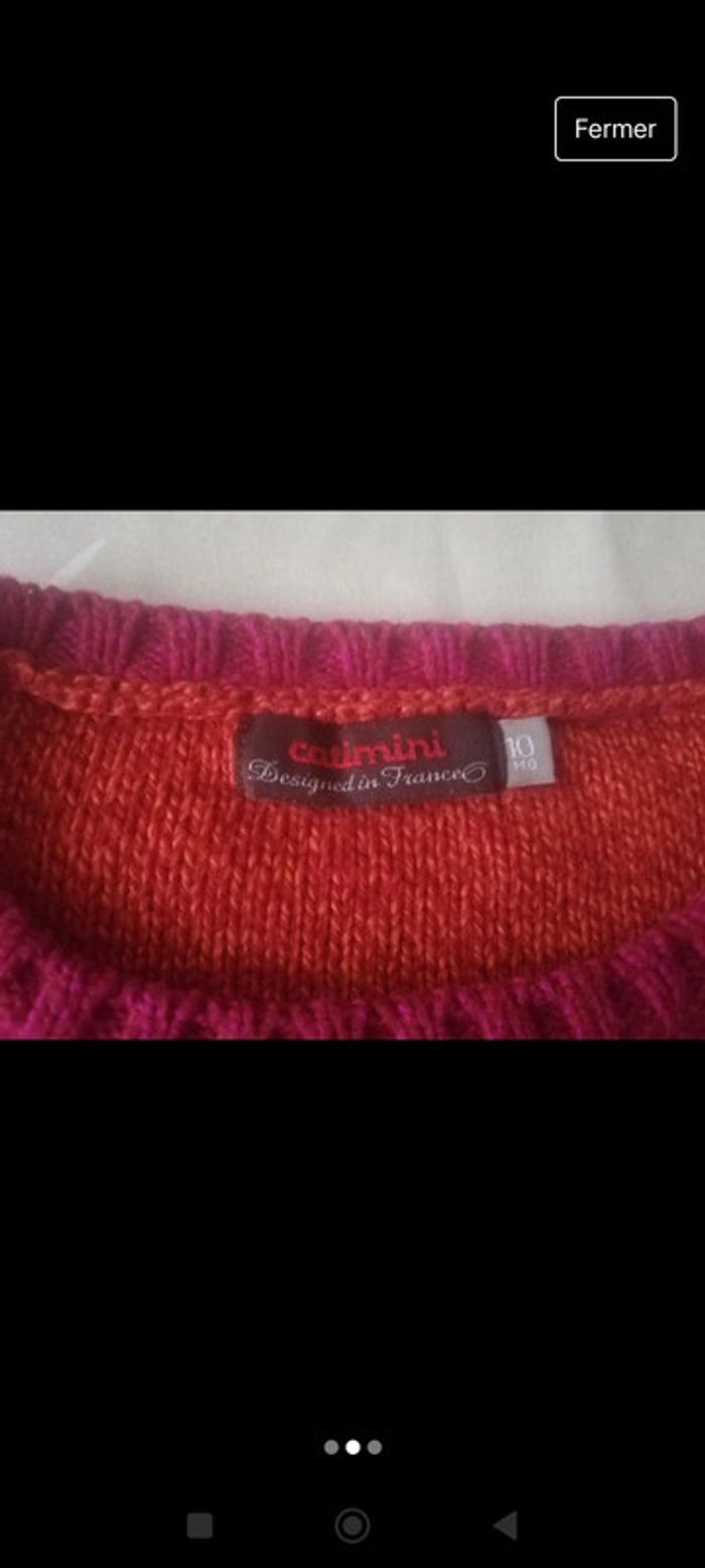 Pull manches longues catimini 10 ans 3€5 - photo numéro 2