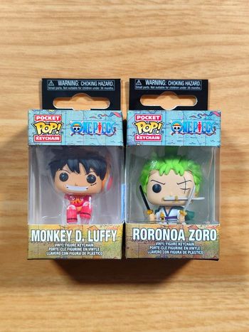 Lot 2 Pocket Pop! Keychains - One Piece (Luffy & Zoro)