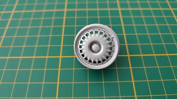 Jante + axe avant pièce détachée miniature Bugatti EB110 1992 Maisto 1/18 1/18ème #B79