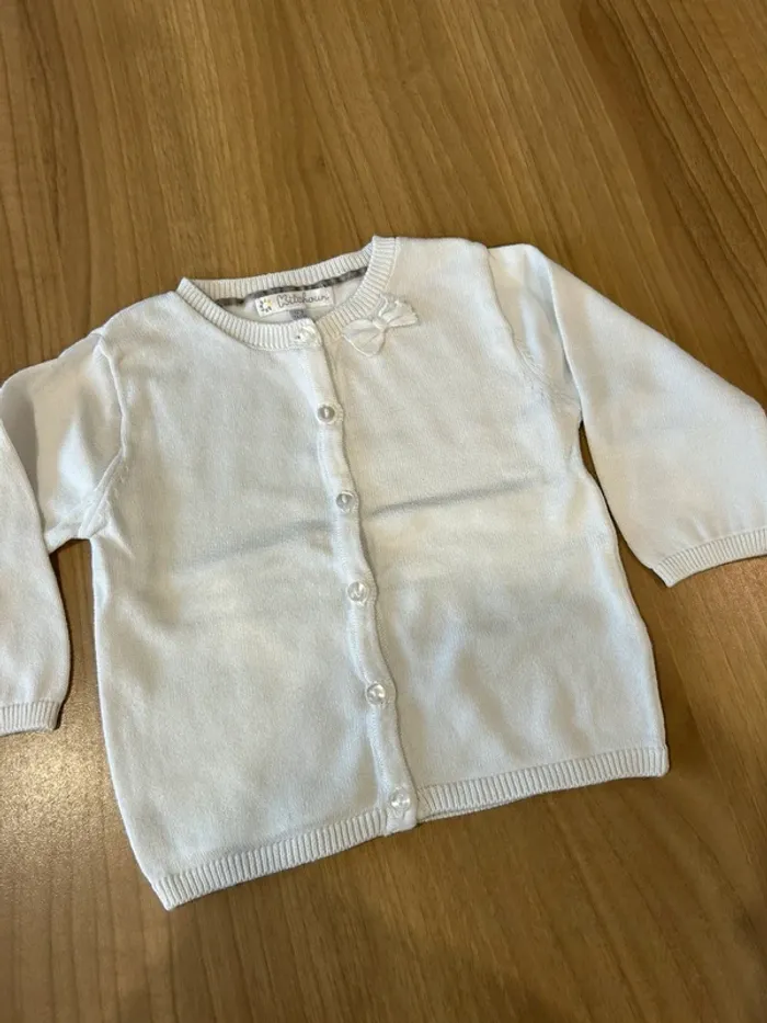 Gilet blanc kitchoun 12 mois - photo numéro 4