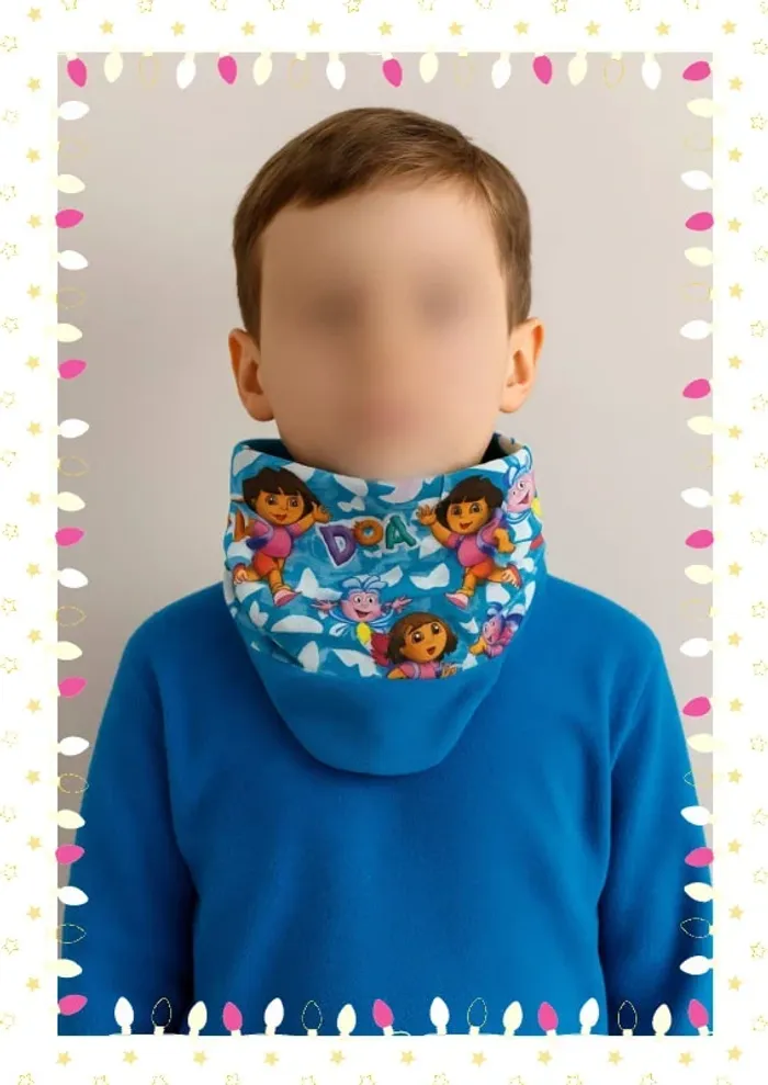 Snood Polaire & Tissu  Dora l’Exploratrice