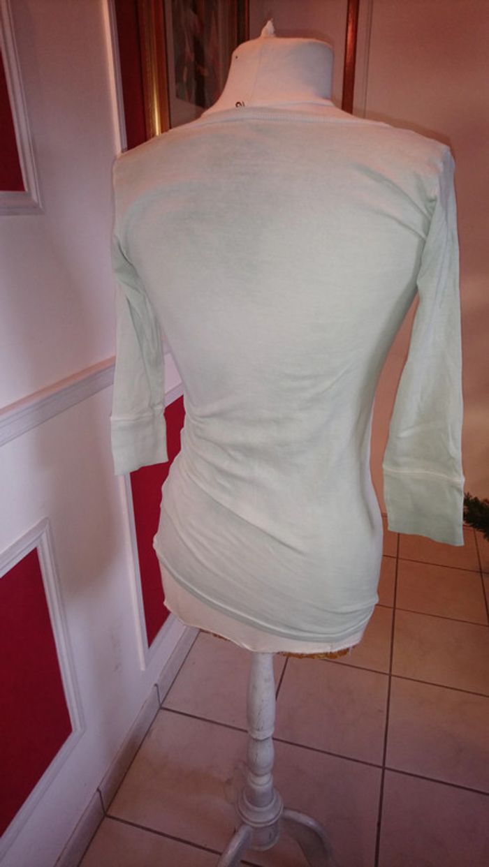 T shirt vert sapin neuf herrlicher t m 36 38 - photo numéro 4