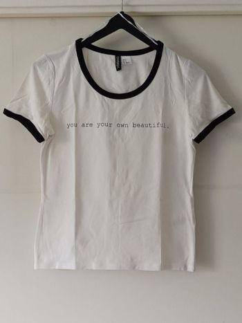 Tee shirt blanc femme T 36