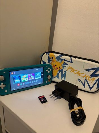 Console Nintendo switch lite édition animal crossing turquoise 