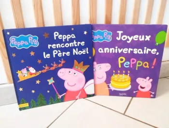 Lot livres Peppa pig (grand format) anniversaire et père Noël