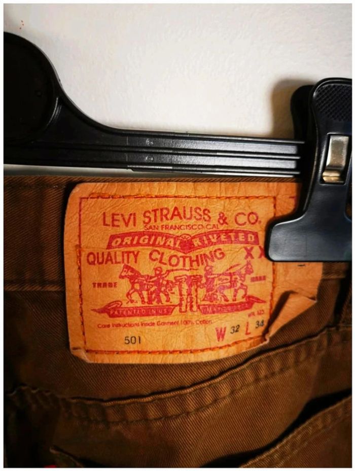 C34 jeans marron Levi's W32 - photo numéro 3