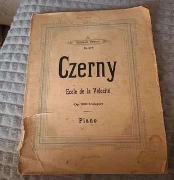 Czerny. Ecole de la vélocité