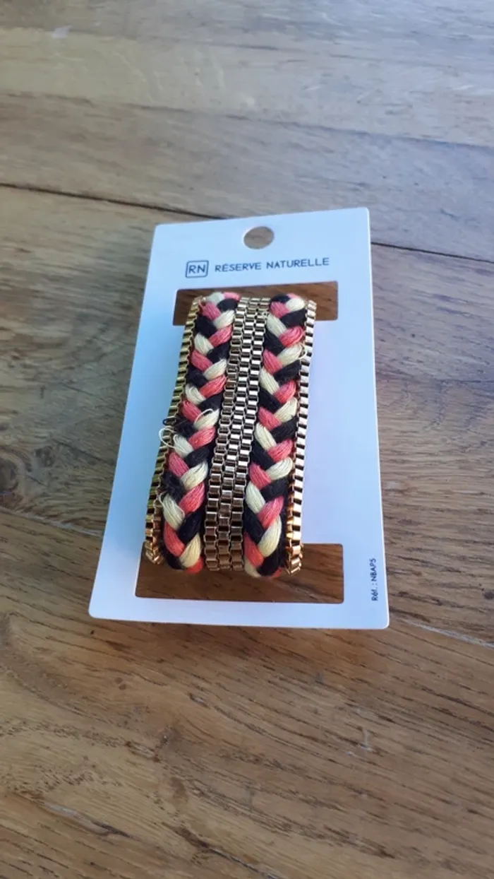 Bracelet fantaisie tressé