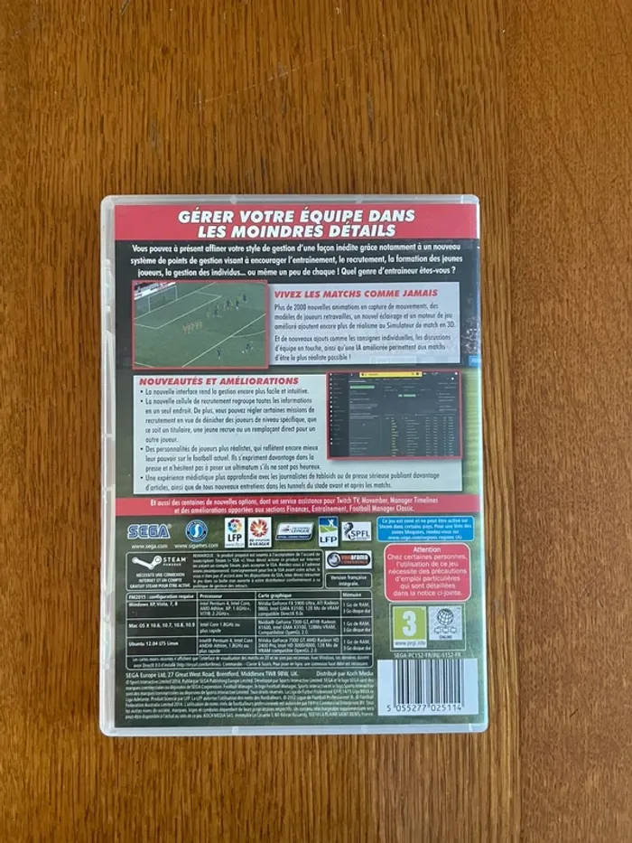 Jeu Pc football manager 2015 - photo numéro 3