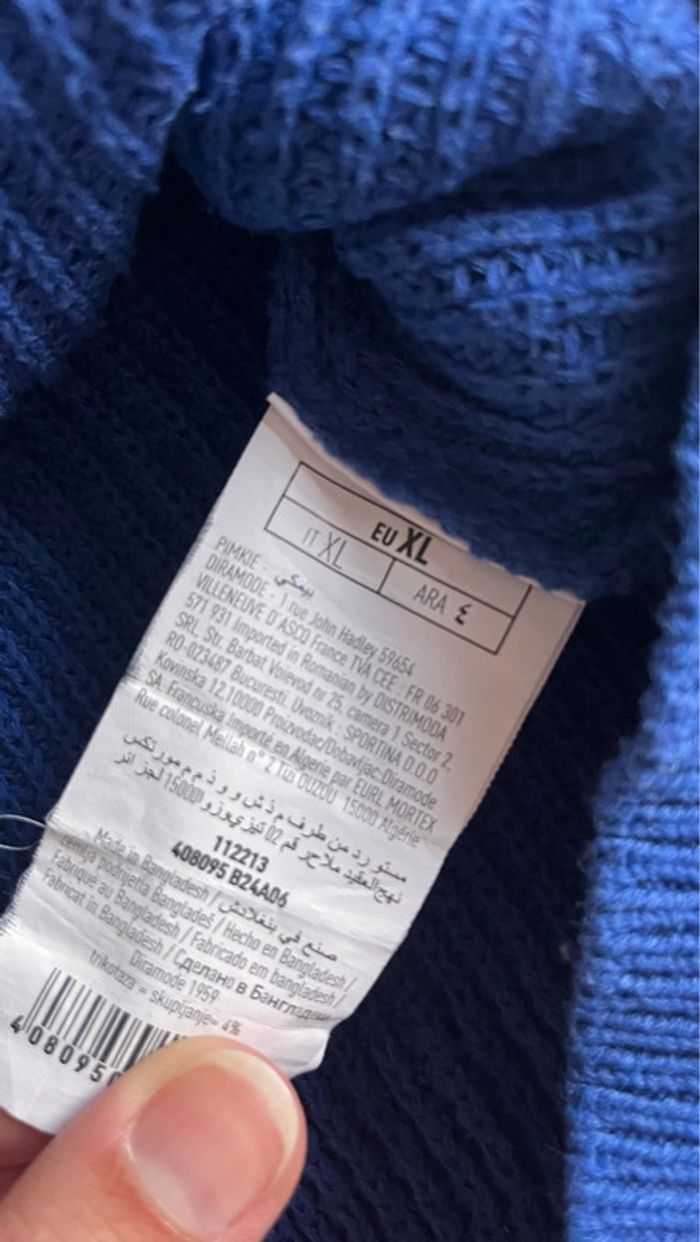 Pull court bleu - photo numéro 4