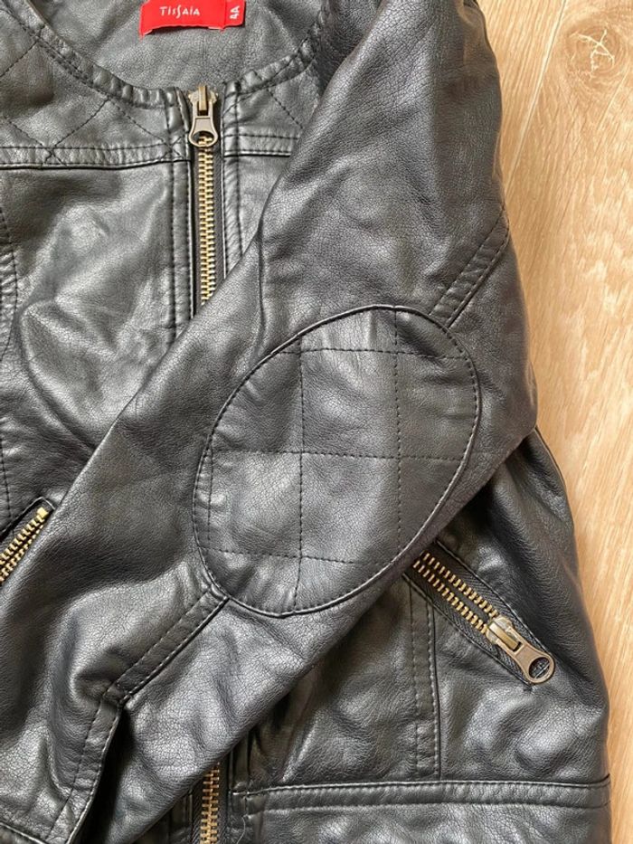 🎀 Veste similicuir noir 4 ans tissaia - photo numéro 3