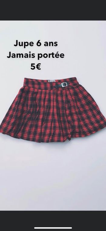 Jupe carreaux 6 ans jamais portée