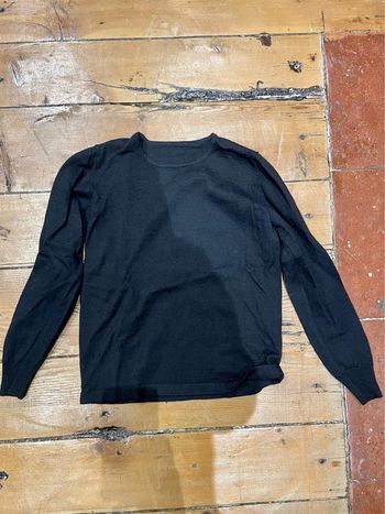 Pull Noir en laine