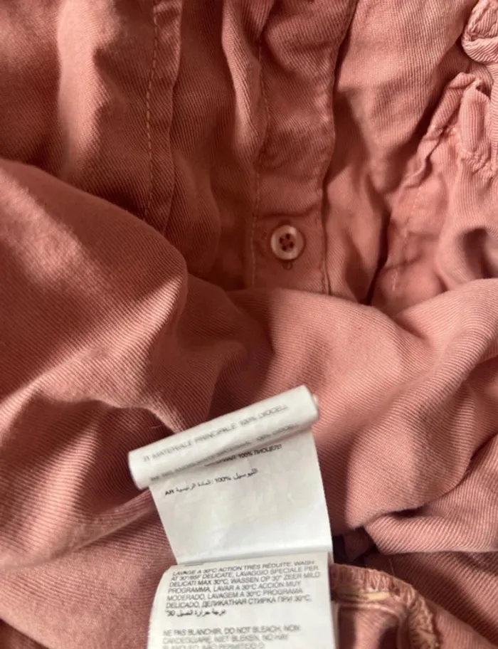Chemise rose poudré vieux rose - photo numéro 5