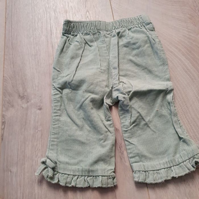 Pantalon 6 mois fille vert d'eau - photo numéro 2