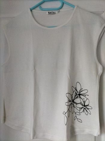 💃Tee-shirt sans manche Blanc 💃