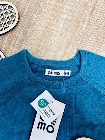 Gilet bleu canard GÉMO neuf