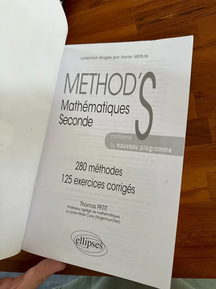 Livre, méthod’s mathématiques, seconde - photo numéro 4