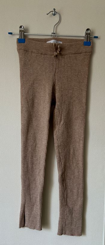 legging en mailles côtelées