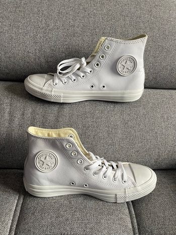 Converse montantes blanches cuir véritable 41,5