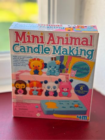 Kit créatif - création de bougies animaux - pour enfant