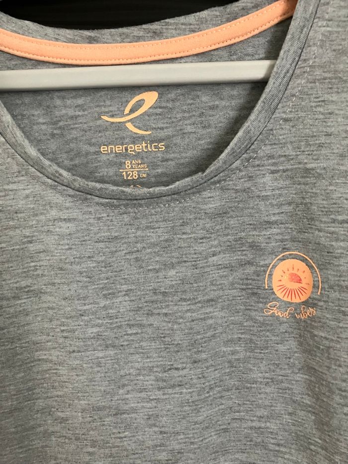 T shirt gris clair Energetics 8 ans - photo numéro 3