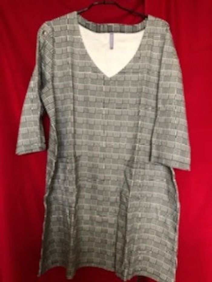 Robe à carreaux maille milano T54