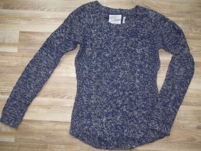 Pull torsadé bleu chiné L.O.G.G. taille S