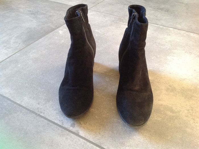 Bottines / boots noires à talons T.38 Eram - photo numéro 2